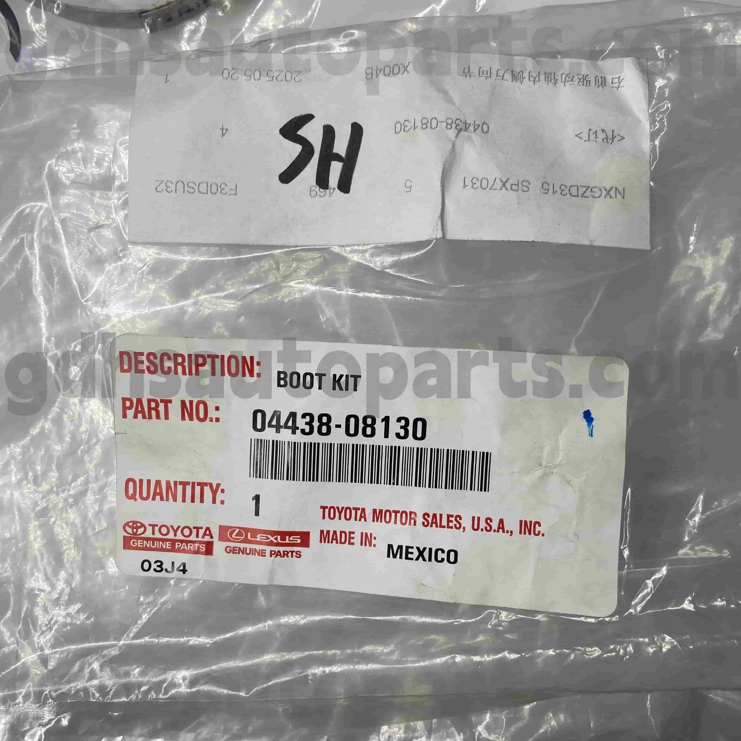 04428-08130トヨタ本物の部品cv boot for chassis no。 GSV40/60 GSL3＃