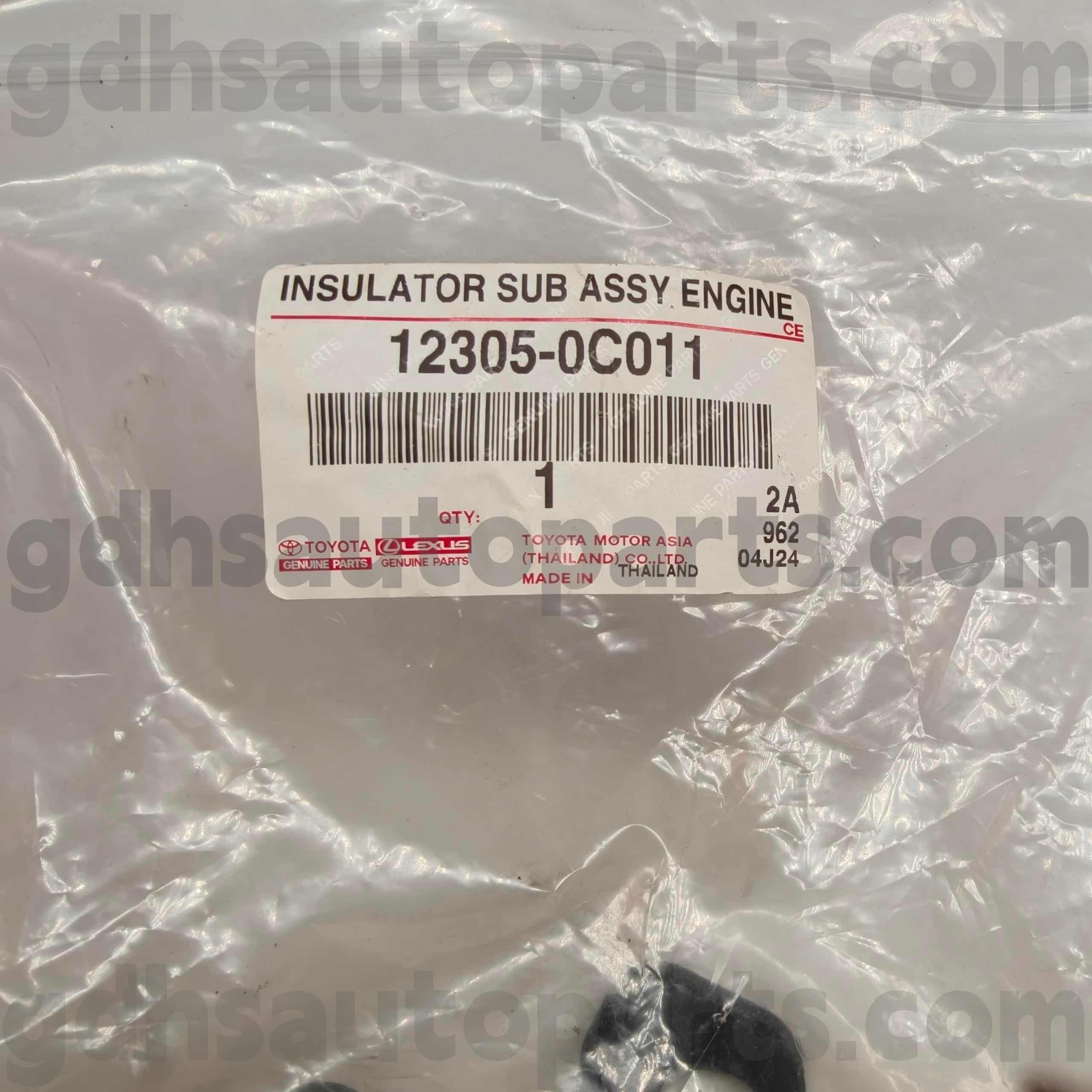 トヨタ純正部品 ハイラックス用 右エンジンマウント フォーチュナー 車台NO.TGN51 12305-0C011