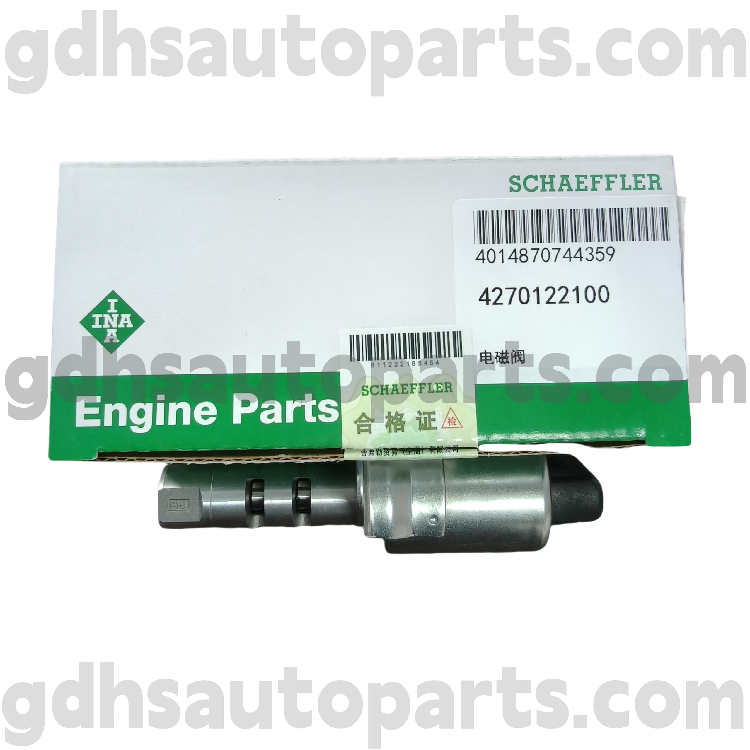 4270122100 Schaeffler Ina Camshaft Solenoid Valve for Range Rover Evoque、Land Rover Freelander 2、Range Rover OE NO。 LR025652