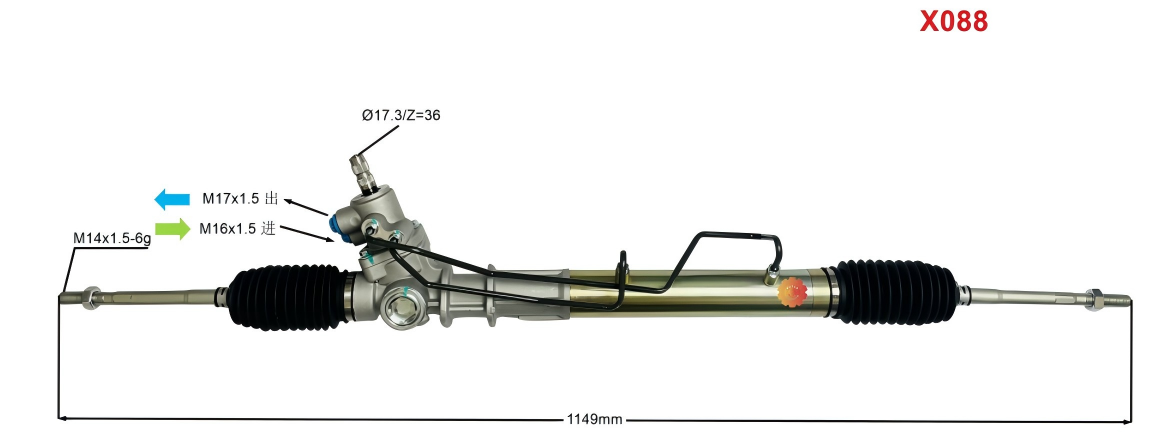 44250-22222 Aworks® 自動車用ステアリングギア