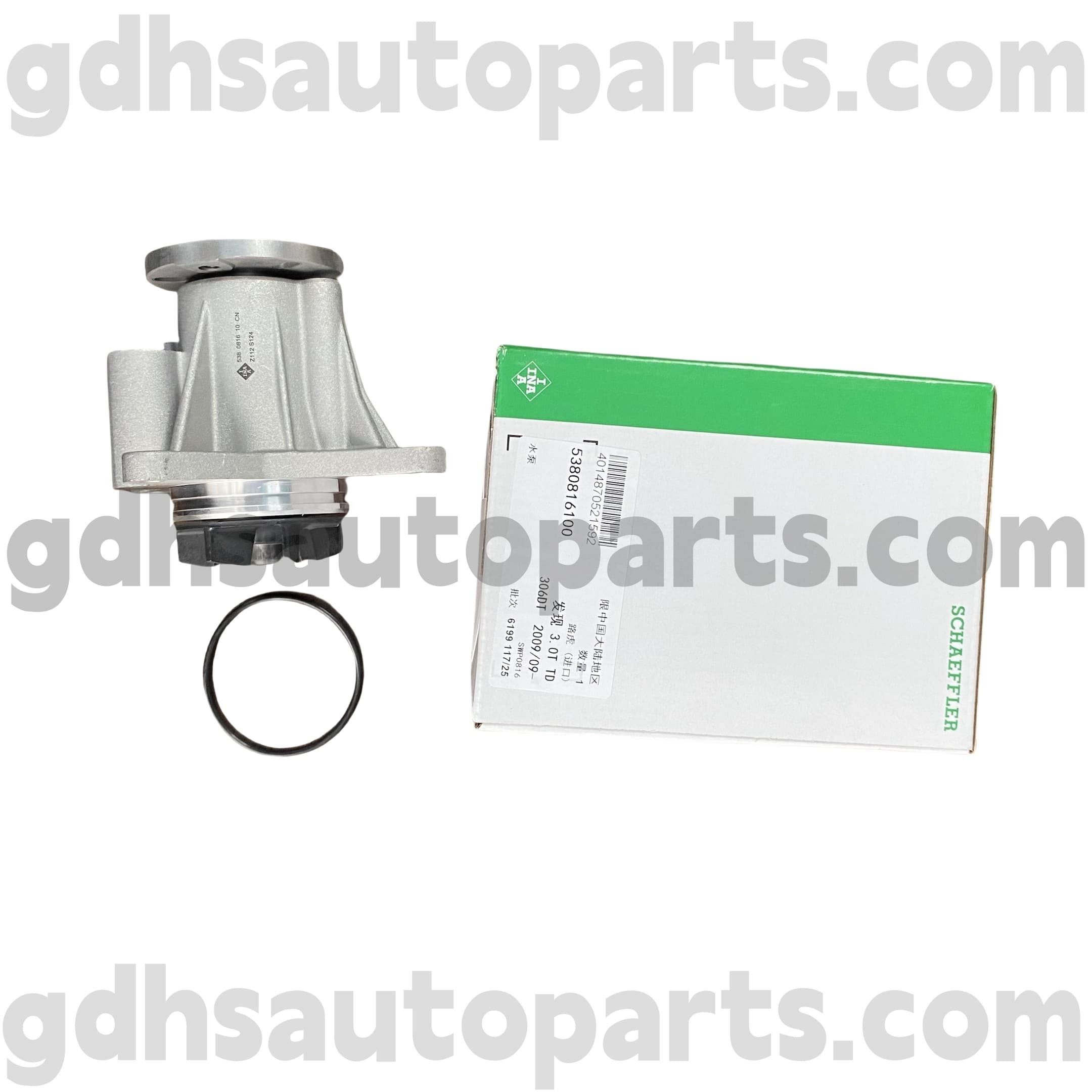5380816100 Schaeffler Ina Water Pump for Range Rover、Range Rover Sport、Land Rover Discovery 4 OE No。 LR013164