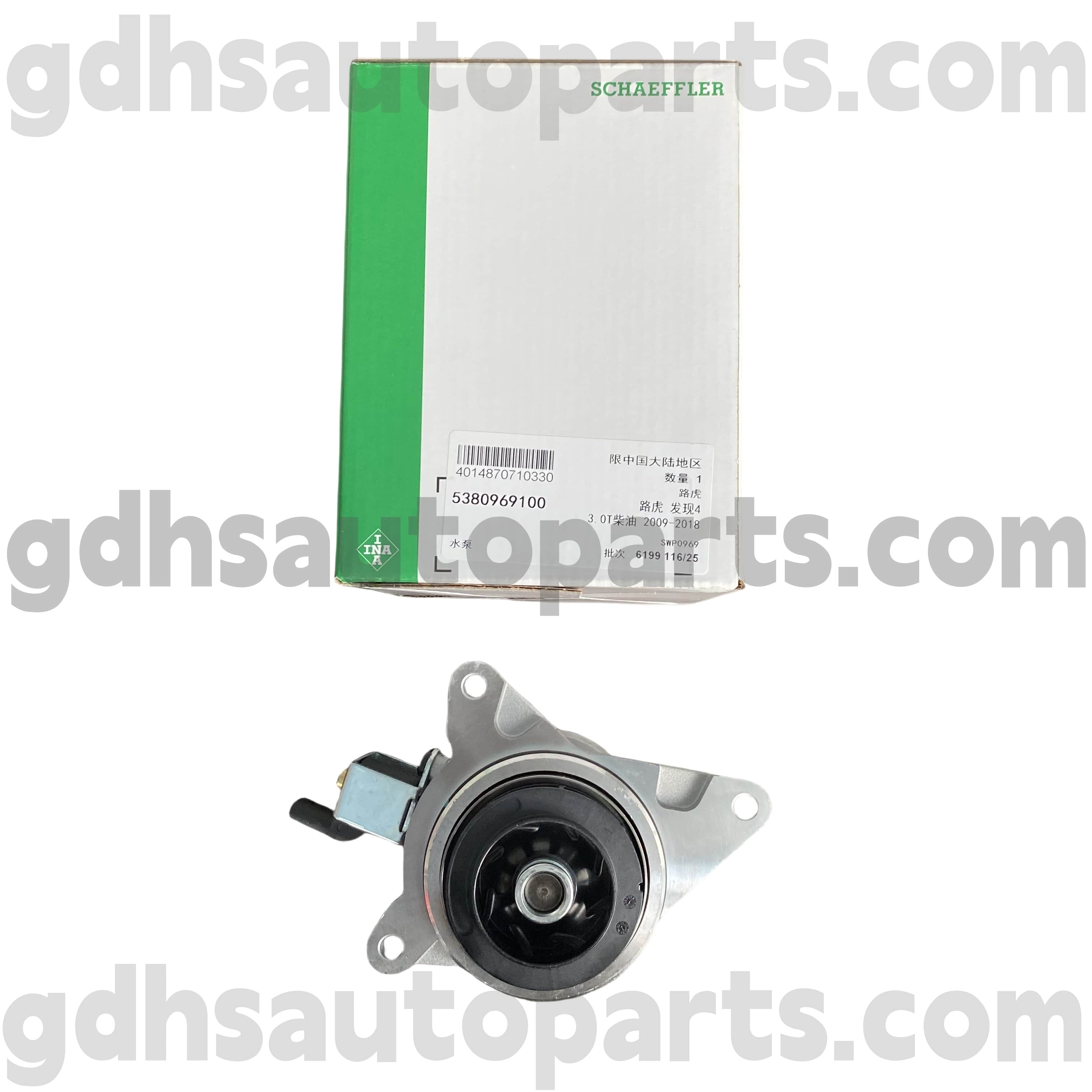 5380969100 Schaeffler Ina Water Pump for Range Rover、Range Rover Sport、Land Rover Discovery 4、Range Rover Velar OE No.LR089625