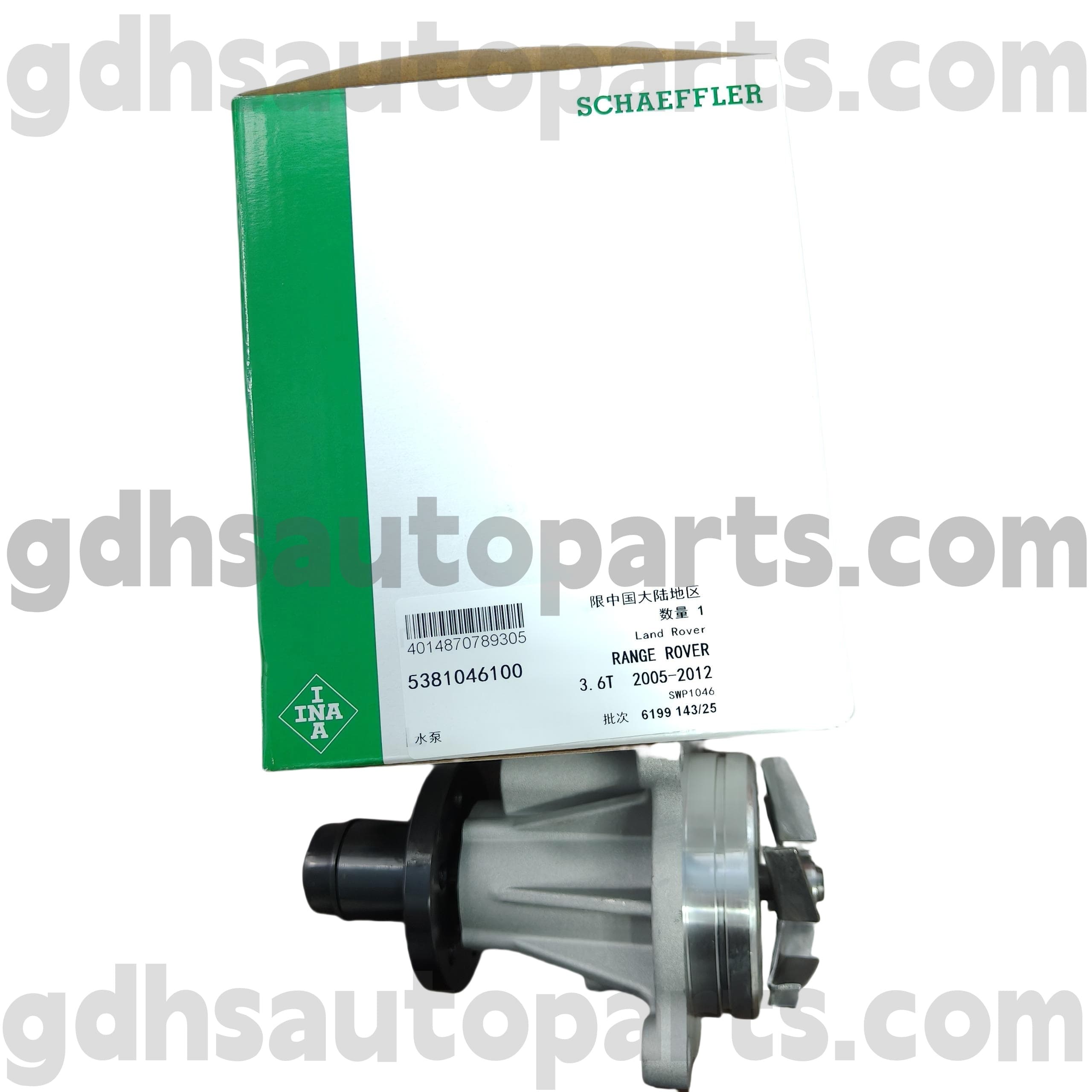 5381046100 Schaeffler Ina Water Pump for Range Rover、Range Rover Sport OE No。 LR008863