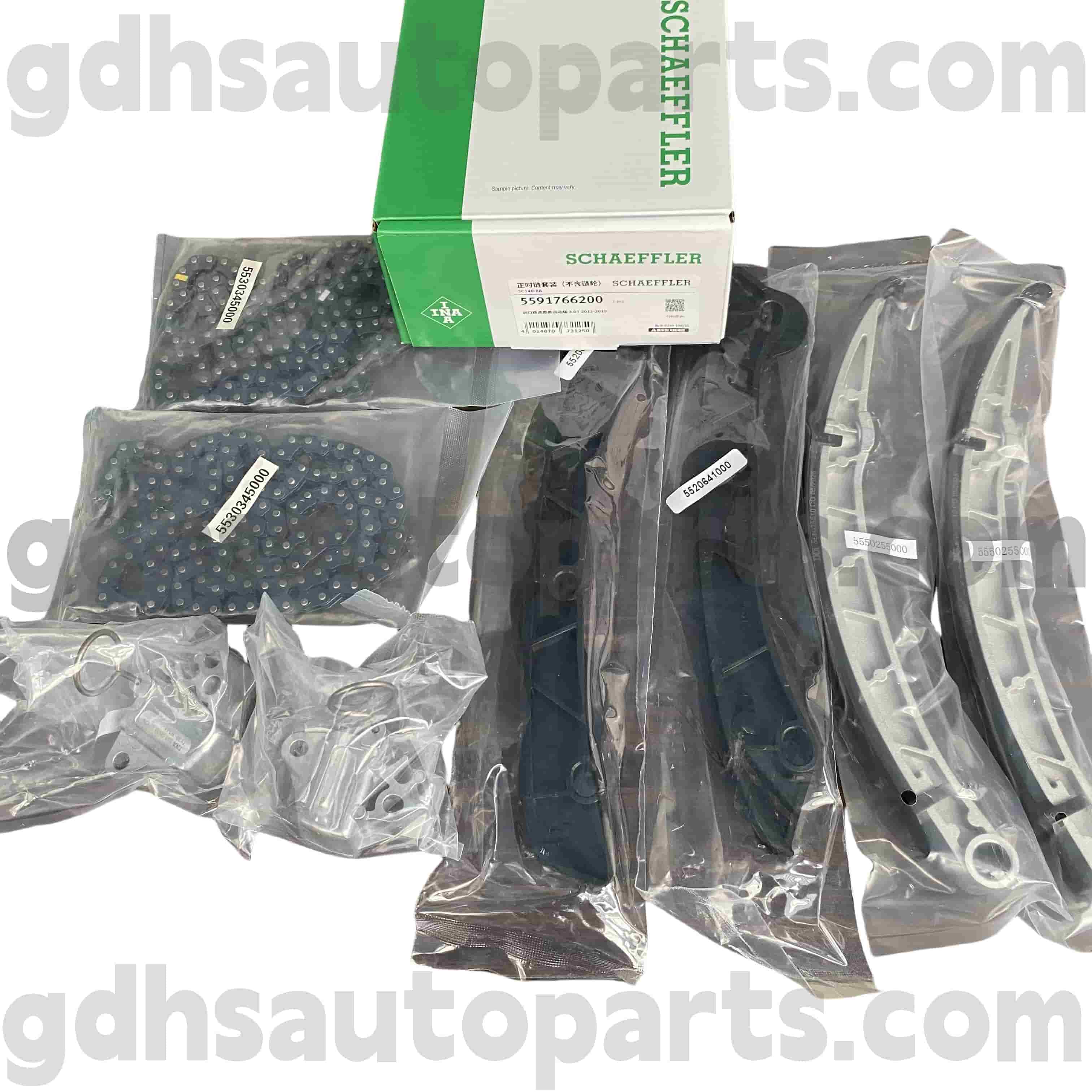 5591766200 Schaeffler ina Drive Rover、Range Rover Sport、Range Rover Evoque、Range Rover Velar OE No.LR095472のドライブベルトテンショナー