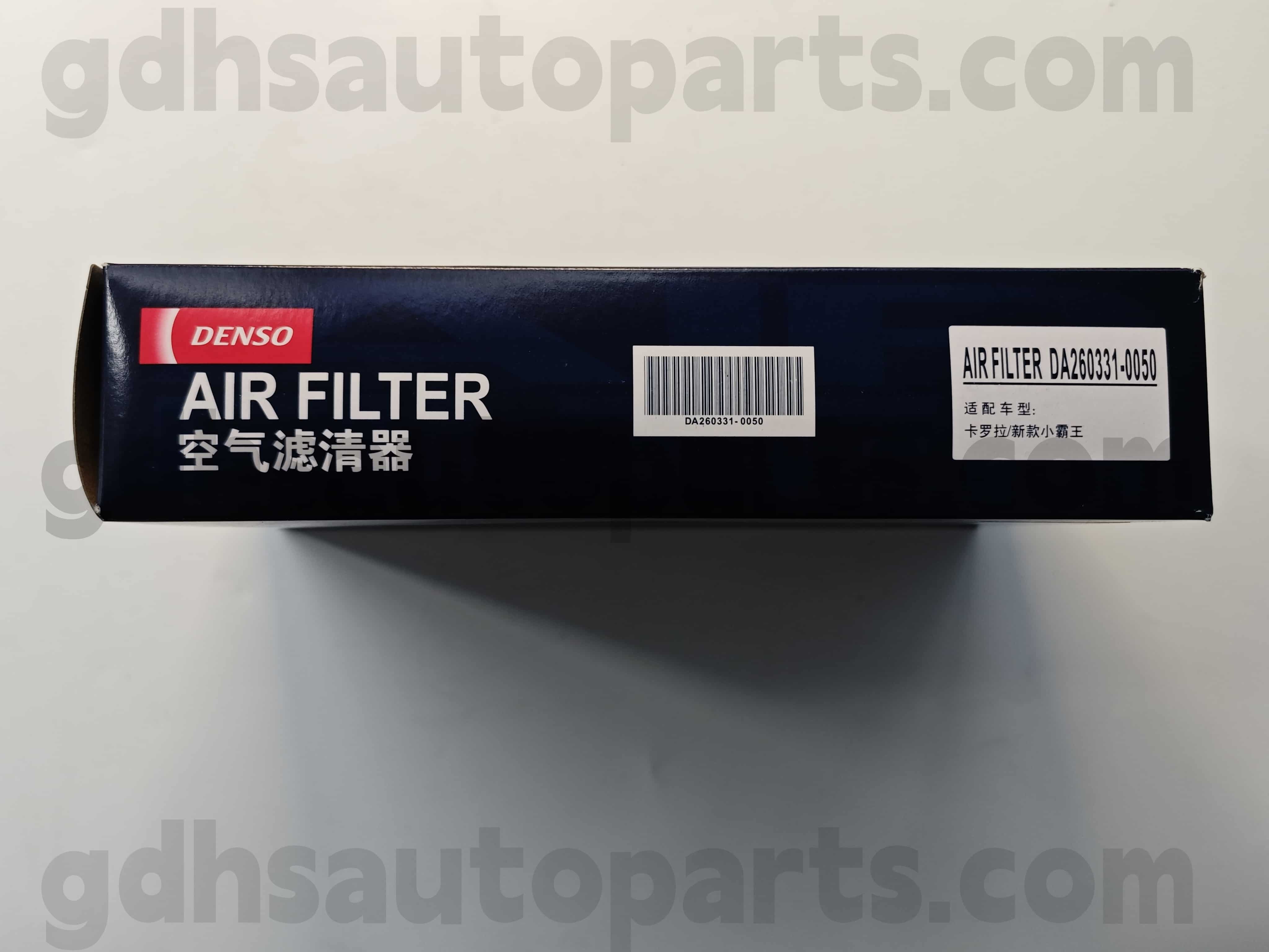 DA260331-0050トヨタカローラ用の本物のパーツエアフィルター、ez 1zrfe、2zrfe、3zrfe..zgr2＃oe no。 17801-0T020