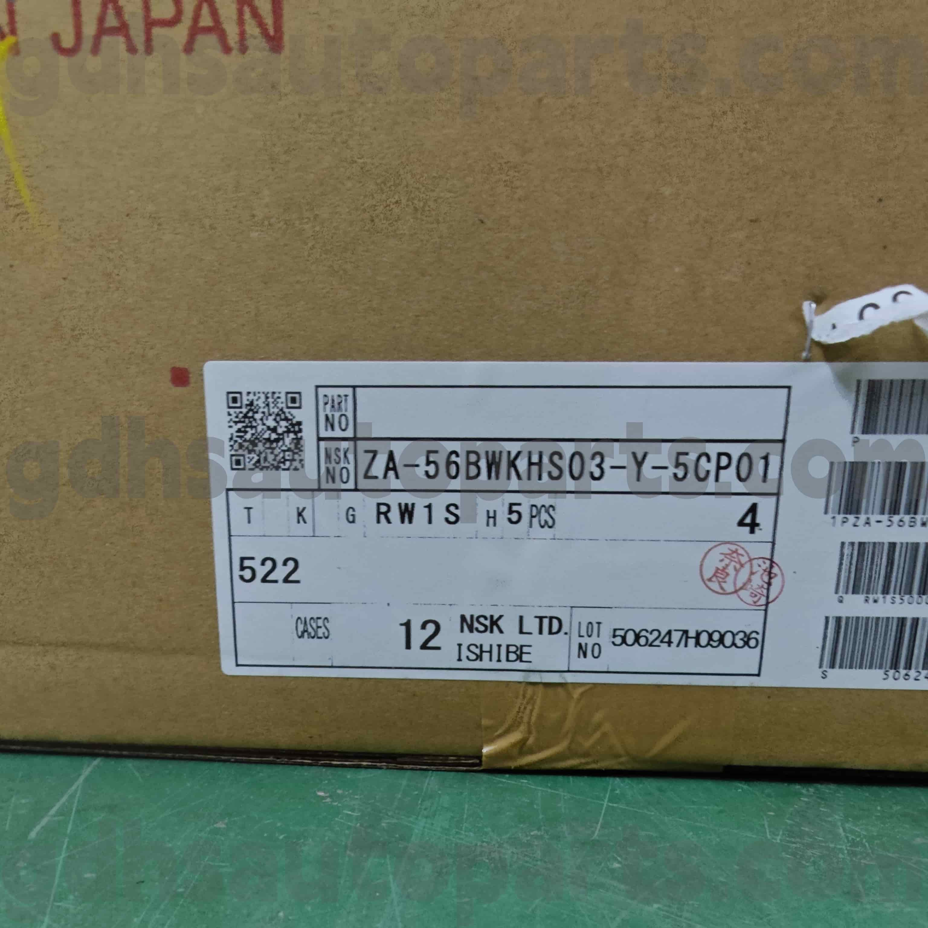 ZA-56BWKHS03-Y-5CP01 NSKリアホイールハブベアリングトヨタアルファード、Previa、推定NO。 42450-28030
